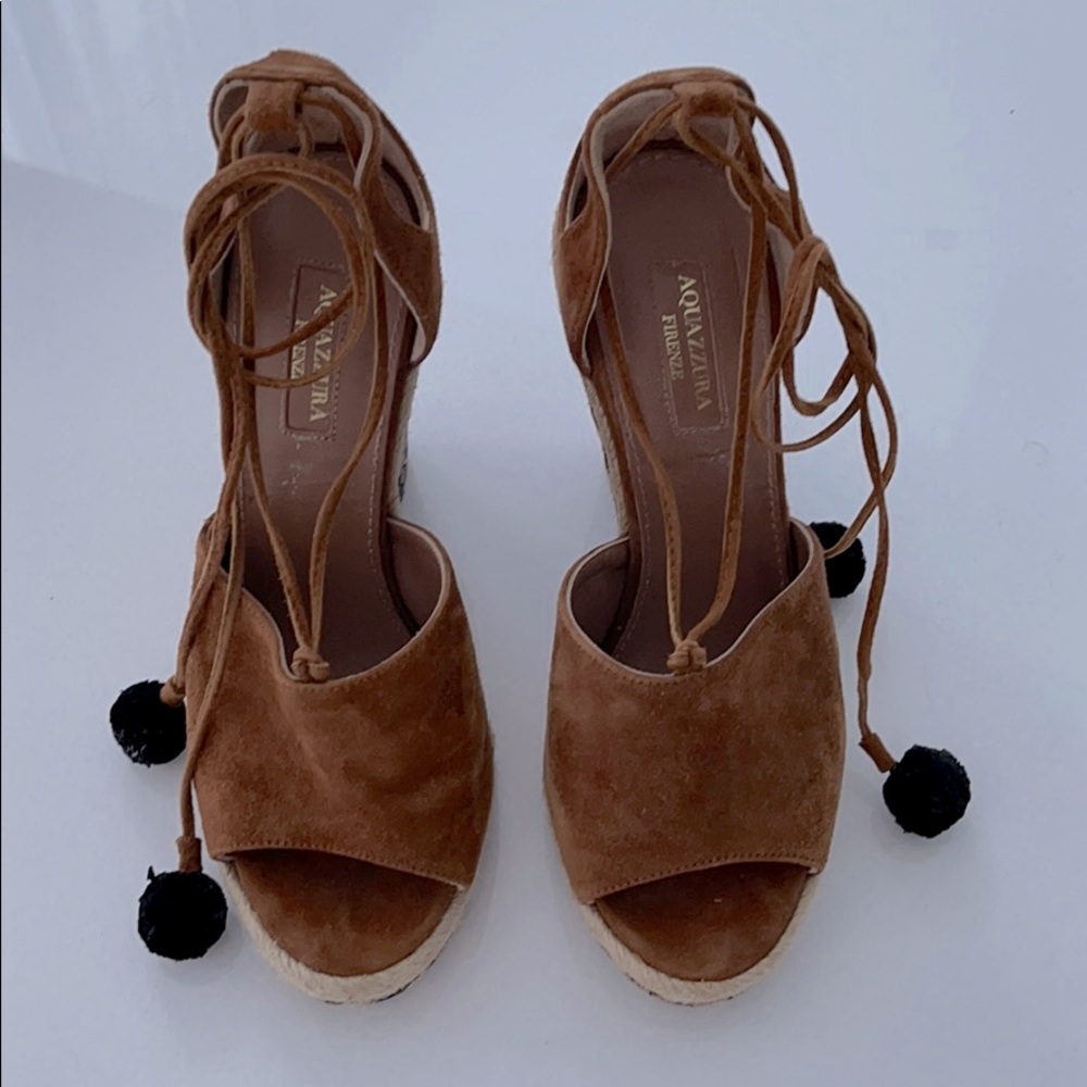 SUEDE AQUAZZURRA WEDGES